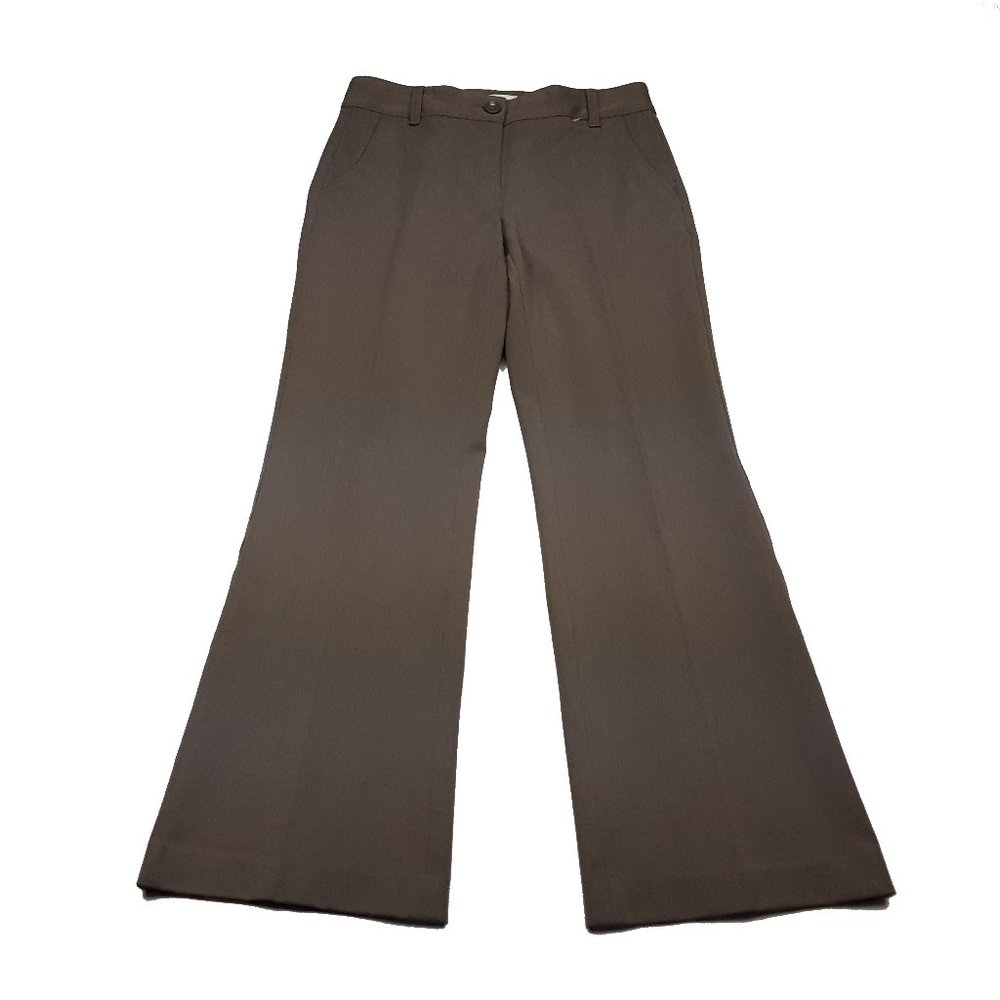 Talbots Flare Trouser Pants, Solid Gray, Women's … - image 1